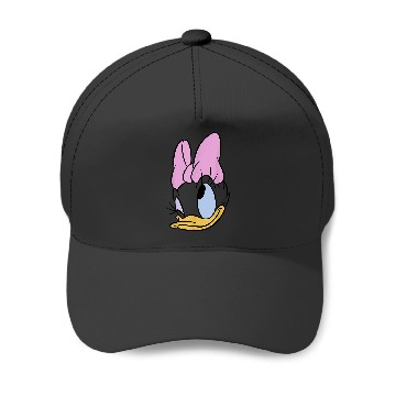 Discover Disney Daisy Duck Big Face Winking Bow Baseball Caps