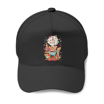 Discover Personalized Mickey and Friends Gingerbread Disney Christmas Baseball Caps