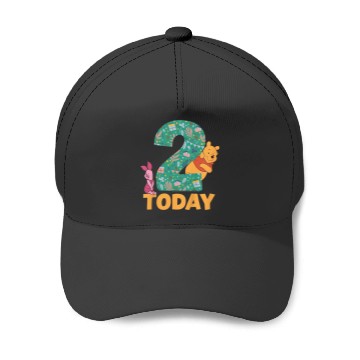 Discover Kids Disneyss Winnie The Pooh Piglet Birthday 2 Years Old Today Baseball Caps
