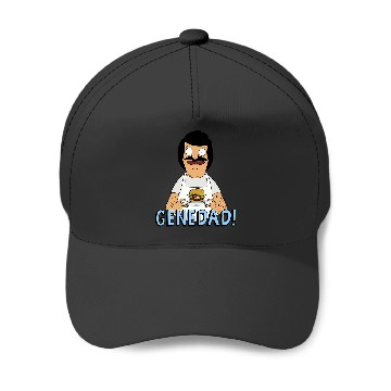 Discover Bobs Burgers Gene Dad Portrait Baseball Caps