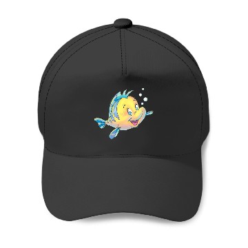 Discover Disney The Little Mermaid Flounder Bubbles Baseball Caps