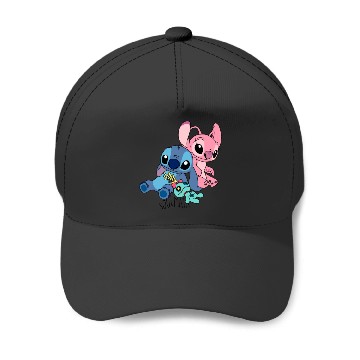 Discover Stitch and angel soulmate  , Stitch Eras Tour , Stitch Shirt, Disney Land Lilo and Stitch Baseball Caps