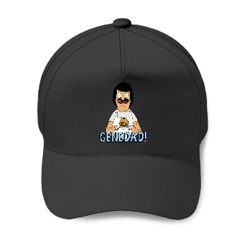 Discover Bobs Burgers Gene Dad Portrait Baseball Caps