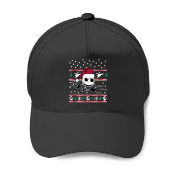 Discover Disney Nightmare Before Christmas Jack Bw Baseball Caps