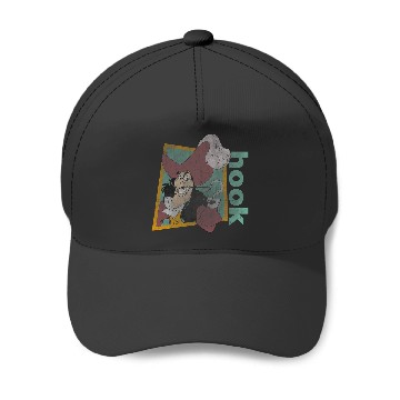 Discover Disney Peter Pan Retro Captain Hook Smirking Baseball Caps