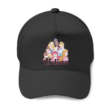 Discover Disney Christmas Princess Believe Group Shot Baseball Caps