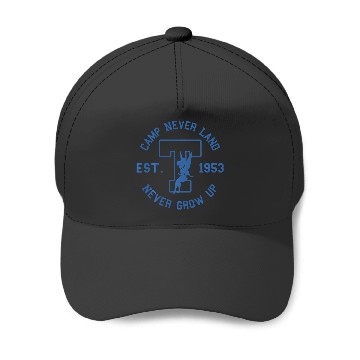 Discover Disney Peter Pan Tinker Bell Camp Never Land Est. 1953 Baseball Caps