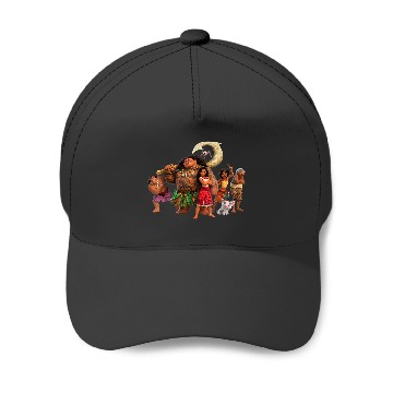 Discover Disneyss Moana 2 Moanas Ocean Adventure Crew Group Together Baseball Caps