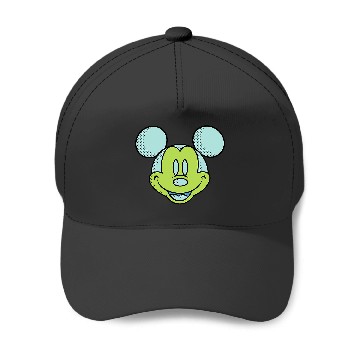 Discover Disney Mickey Mouse Happy Smiling Face Retro Pop Art Baseball Caps