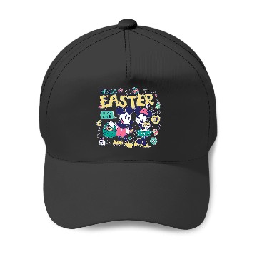 Discover Disney Mickey Mouse and Minnie Mouse Hello Easter Retro Baseball Caps