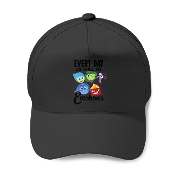 Discover Disney Pixar Inside Out Every Day Is Full Of Emotions Group V-Neck Baseball Caps