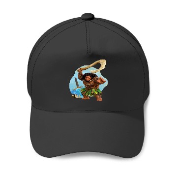 Discover Disney Moana 2 Action Pose “Maui” with Fish Hook Baseball Caps