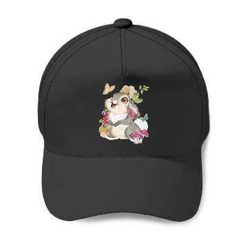 Discover Disney Bambi Thumper Vintage Floral Portrait Baseball Caps