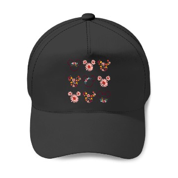 Discover Disney Mickey Mouse Flowers and Daisy Print Baseball Caps