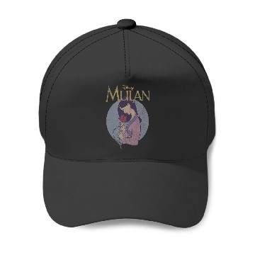 Discover Disney Mulan Vintagess Style Profile Baseball Caps
