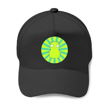 Discover bobs burgers kuchi kopi lime green hypno wheel Baseball Caps