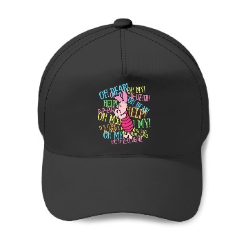 Discover Disney Winnie The Pooh Piglet Scared Quotes Baseball Caps