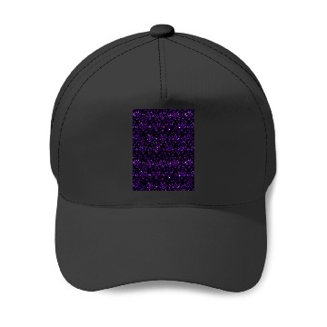 Discover Disney Haunted Mansion purple glitter pattern Graphic Baseball Caps