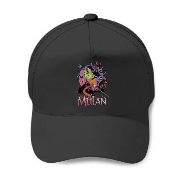Discover Disney Mulan Warrior Stance Sunset Baseball Caps