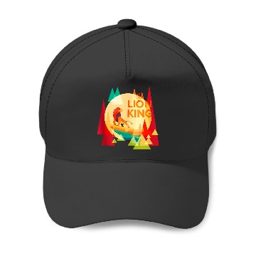 Discover Disneyss The Lion King Simba Pride Rock Paper Cut Chest Logo Baseball Caps
