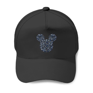 Discover Disney Mickey Mouse Snowflake Fill Baseball Caps
