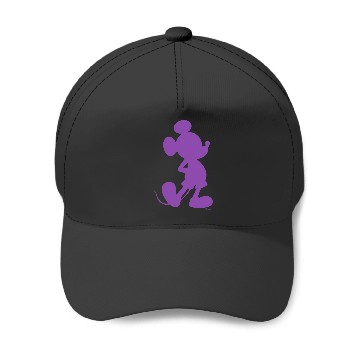 Discover Disney Mickey Mouse Pride Classic Pose Purple Icon Fill Baseball Caps