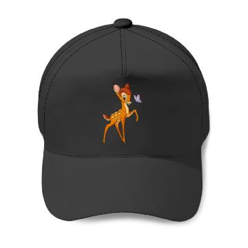 Discover Disney Bambi Young Bambi Classic Cute Happy Pose Logo Baseball Caps