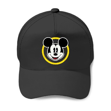 Discover Amazon Essentials Disney Smiling Mickey in Yello Baseball Caps