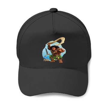 Discover Disney Moana 2 Action Pose “Maui” with Fish Hook Baseball Caps