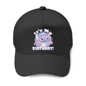 Discover Disneys Lilo Stitch Angel It's My Birthday Sparkle Baseball Caps