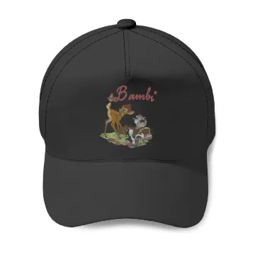 Discover Disneys bambi group shot logo Baseball Caps