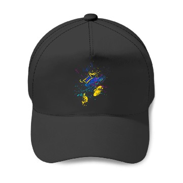 Discover Disney Mickey And Friends Donald Duck Paint Splatter Baseball Caps