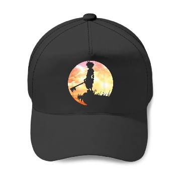Discover Disneyss Kingdom Hearts Sora Sunset Silhouette Pose Chest Logo Baseball Caps