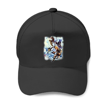 Discover Disneyss Kingdom Hearts Main Characters Falling From Heaven Baseball Caps