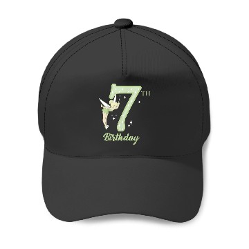 Discover Disney Peter Pan 7th Birthday Tinkerbell Portrai Baseball Caps