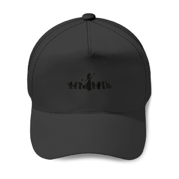 Discover Disneys snow white and seven dwarfs silhouettes Baseball Caps