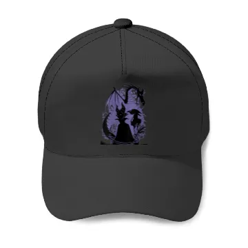 Discover Womens Disney Sleeping Beauty Maleficent Dragon Silhouette V-Neck Baseball Caps