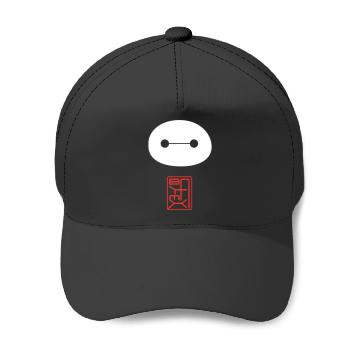 Discover Disney Big Hero 6 Baymax Face Kanji Poster Baseball Caps