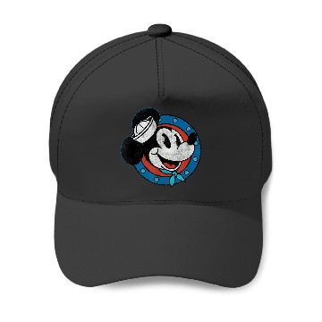 Discover Disney Cruise Sailor Mickey Mouse Distressed Baseball Caps