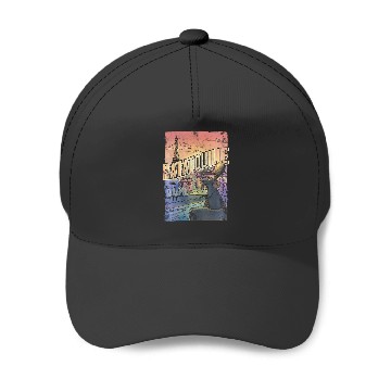 Discover Disney Pixar Ratatouille Remy City View Poster Baseball Caps
