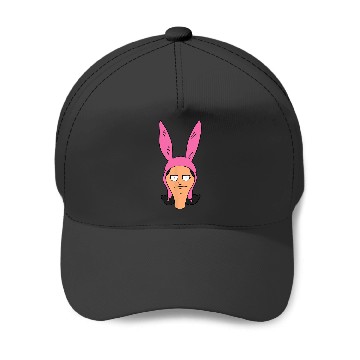 Discover Bob's Burgers Louise Angry Big Face Baseball Caps