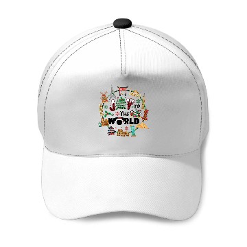 Discover Epcot Christmas Baseball Caps, Joy to the World, Disney Christmas