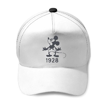 Discover Disney Retro Mickey Mouse 1928 Baseball Caps,  Mickey and Friends Baseball Caps