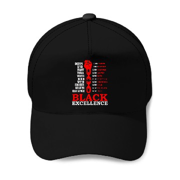 Discover Black Excellence, Black AF Baseball Caps