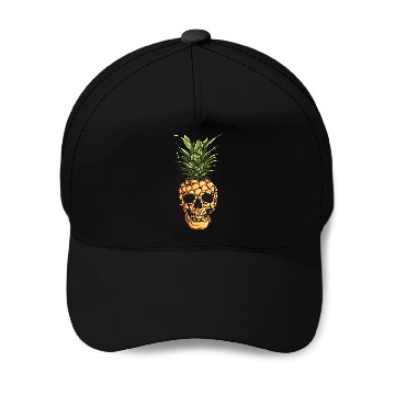 Discover Pineapple Skull Baseball Caps Pineapple Baseball Caps