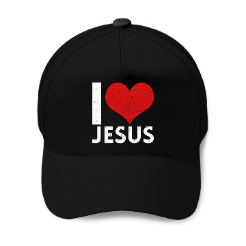 Discover I Love Jesus Baseball Caps