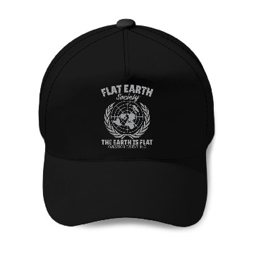 Discover Flat Earth Society Baseball Caps