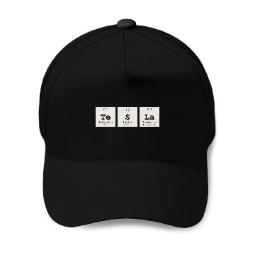 Discover Periodic Table Tesla Baseball Caps
