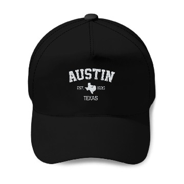 Discover Austin Texas Baseball Caps