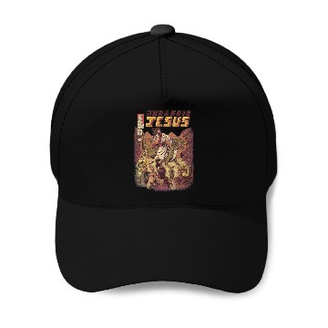 Discover JURASSIC JESUS Baseball Caps